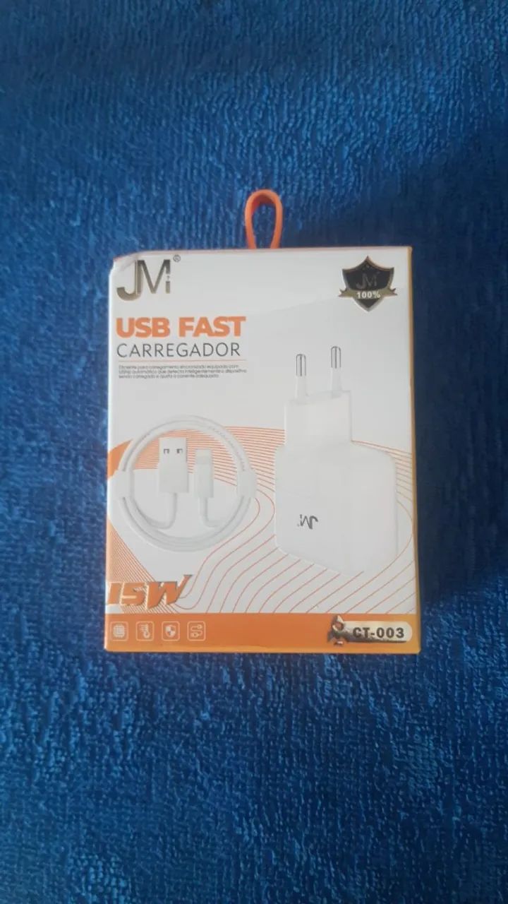 carregador para celular iPhone novo na caixa 