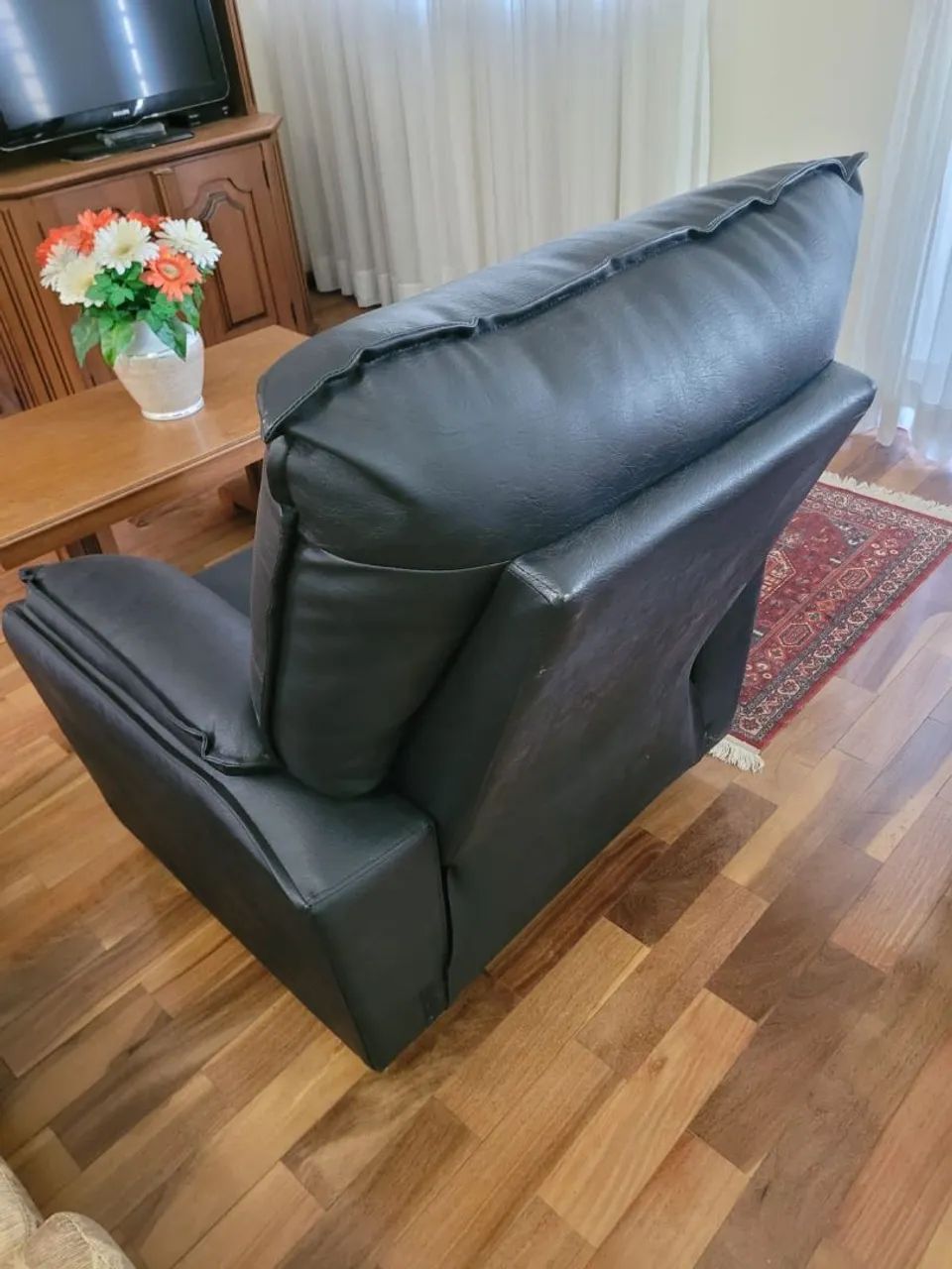Poltrona Reclinável Preta ORTOBOM - Foto 2