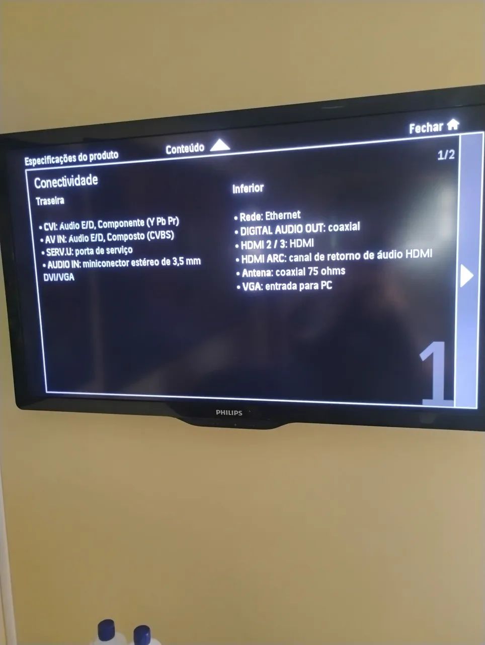 Tv Philips Full hd 40" nova , sem um risco , nunca foi aberta. 