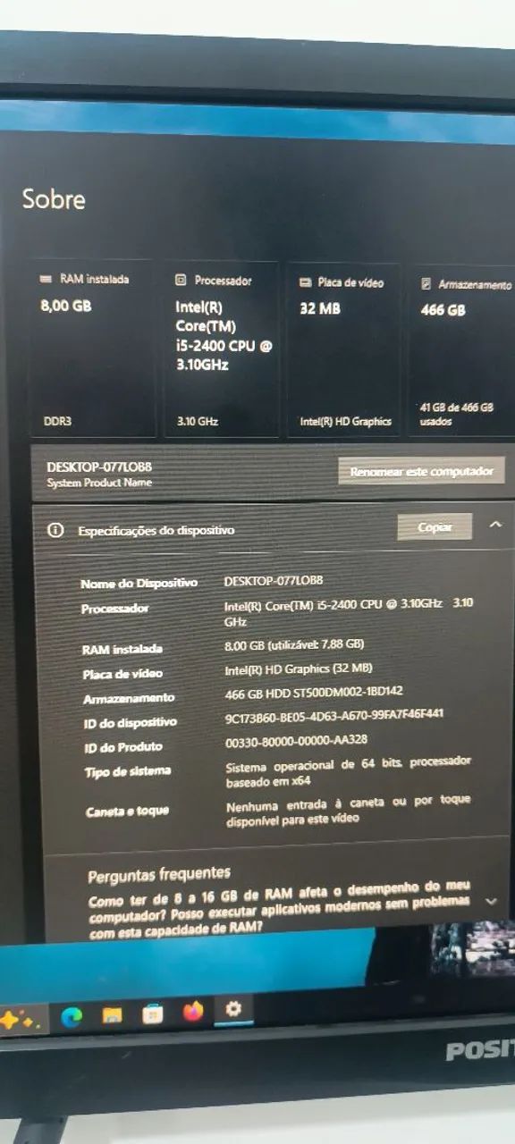 PC home office completo com wifi - Foto 2