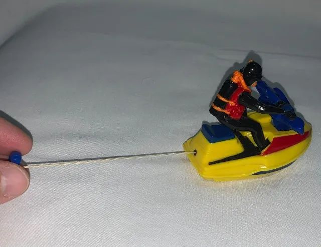 Matchbox Sea-Doo Watercraft Pull String With Rider 2001 Vintage - Foto 3