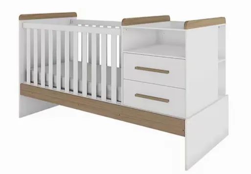 Berço Evolutivo 3 em 1 - Multifuncional Americano com Cômoda e Trocador - Foto 6