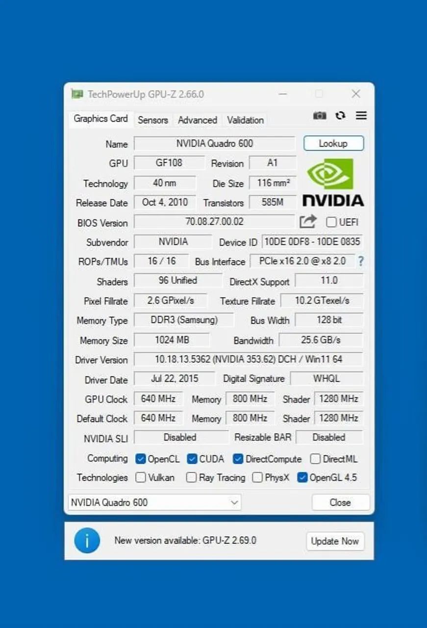 Placa de Vídeo Quadro K600  - Foto 3