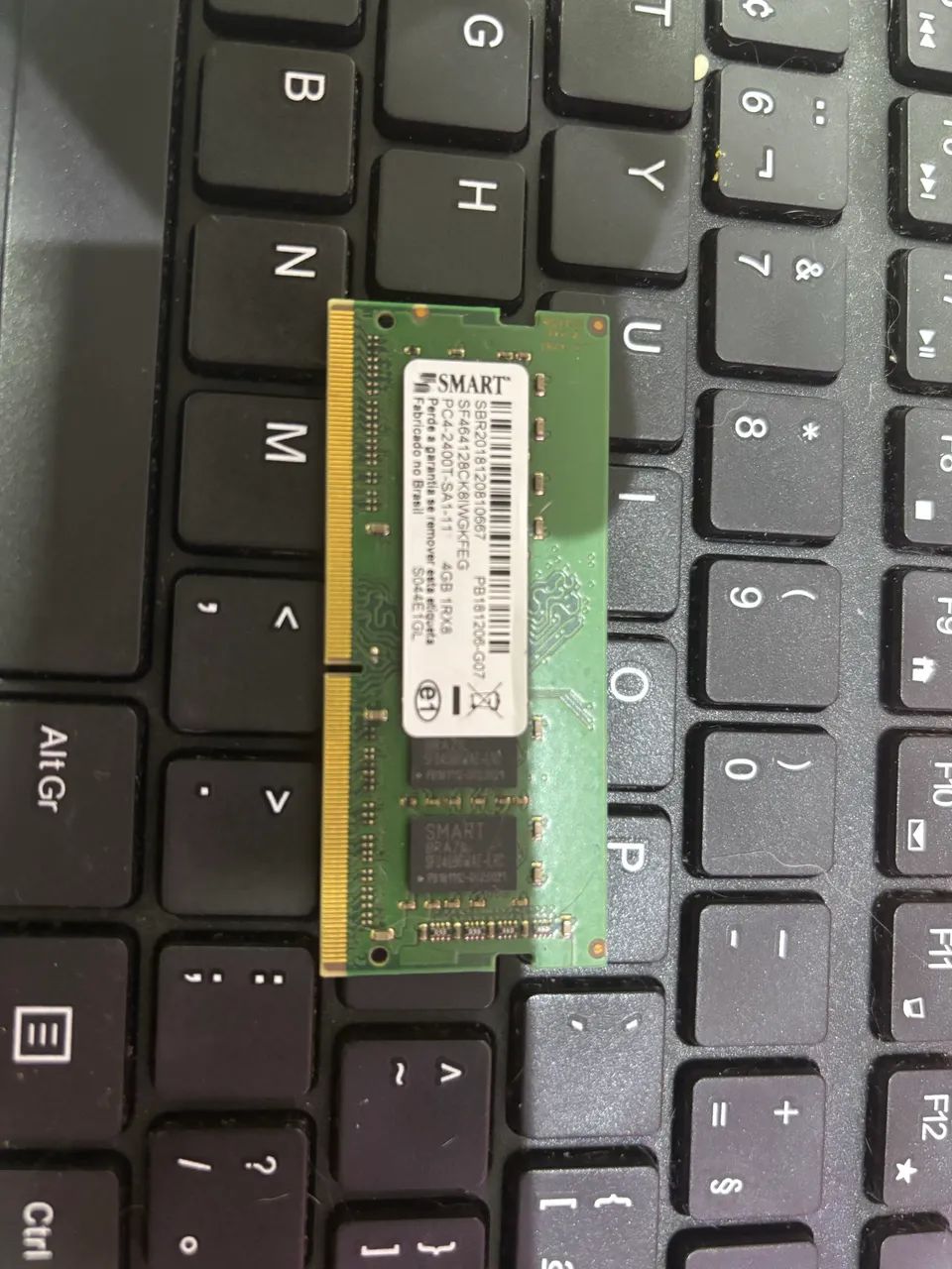 VENDO MEMÓRIA RAM 4GBS DDR4 de NOTEBOOK