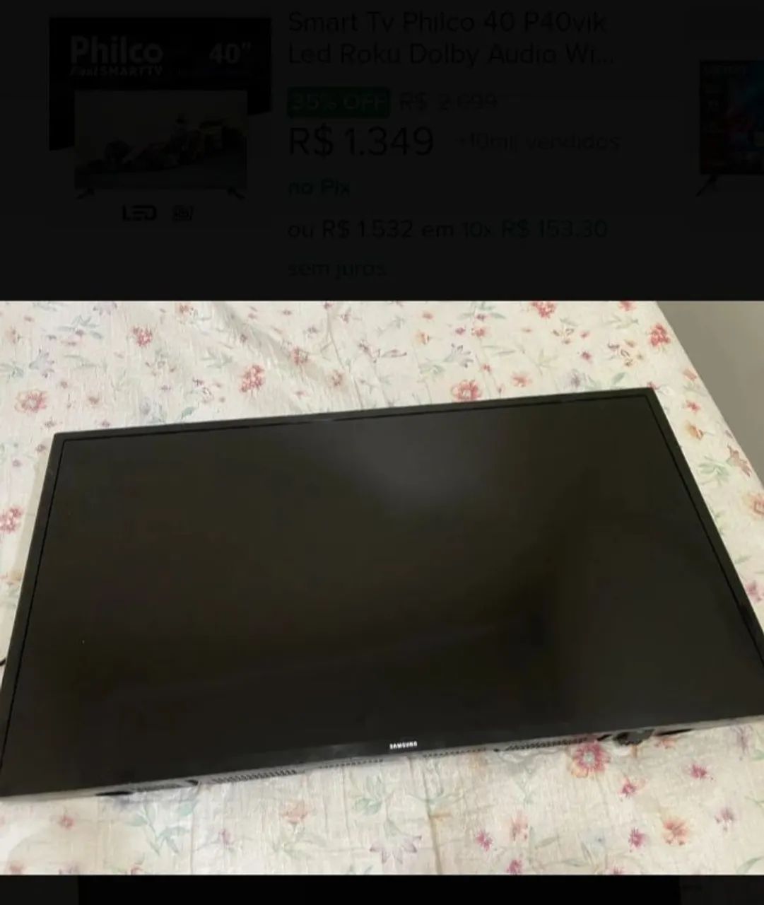 Tv smart Samsung 40 polegadas boa conservação  - Foto 2