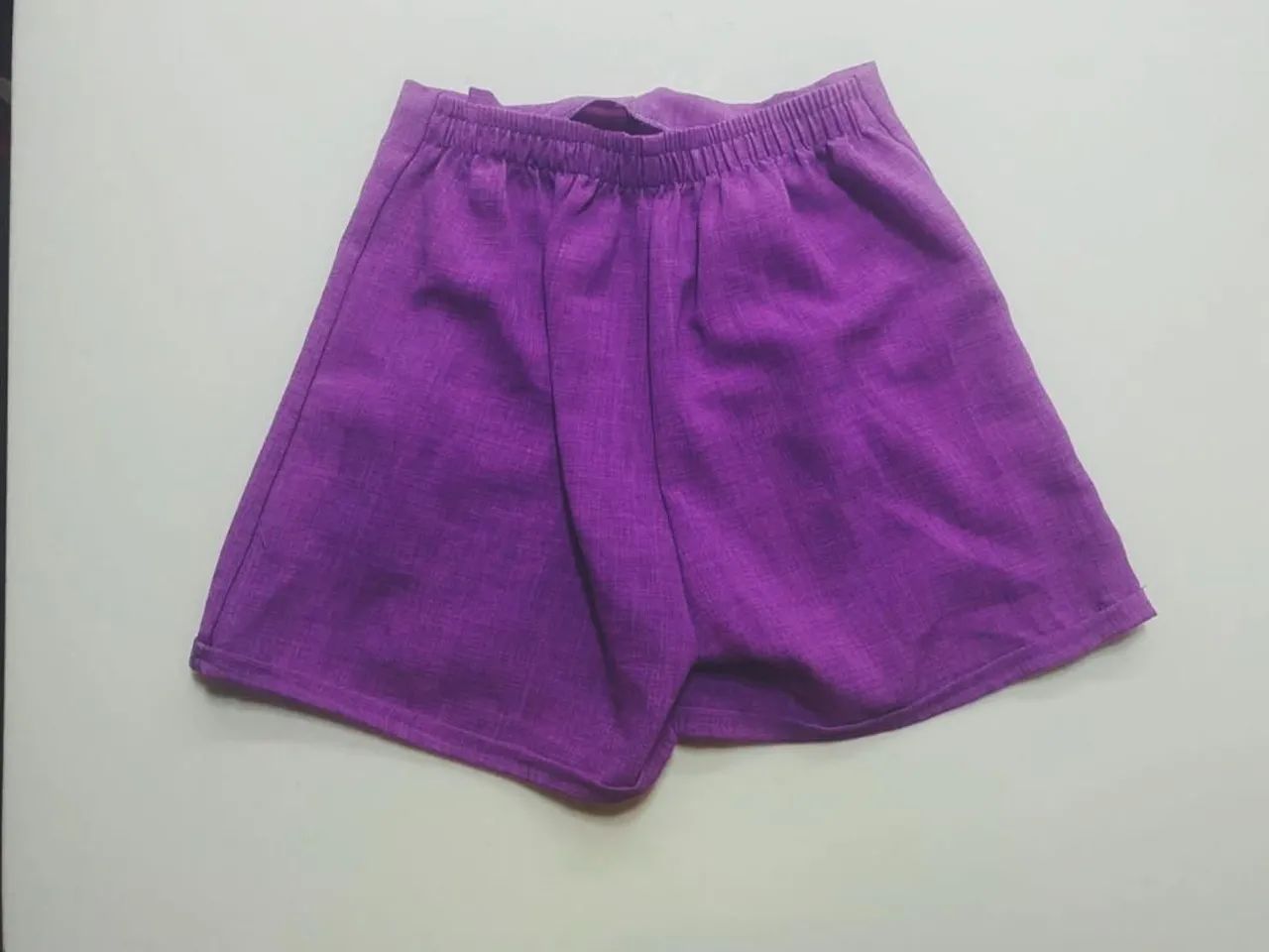 Short roxo com dourado - Foto 2