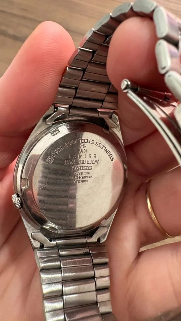 Relógio Seiko 5 Automático Vintage 7009 Dourado - Foto 2