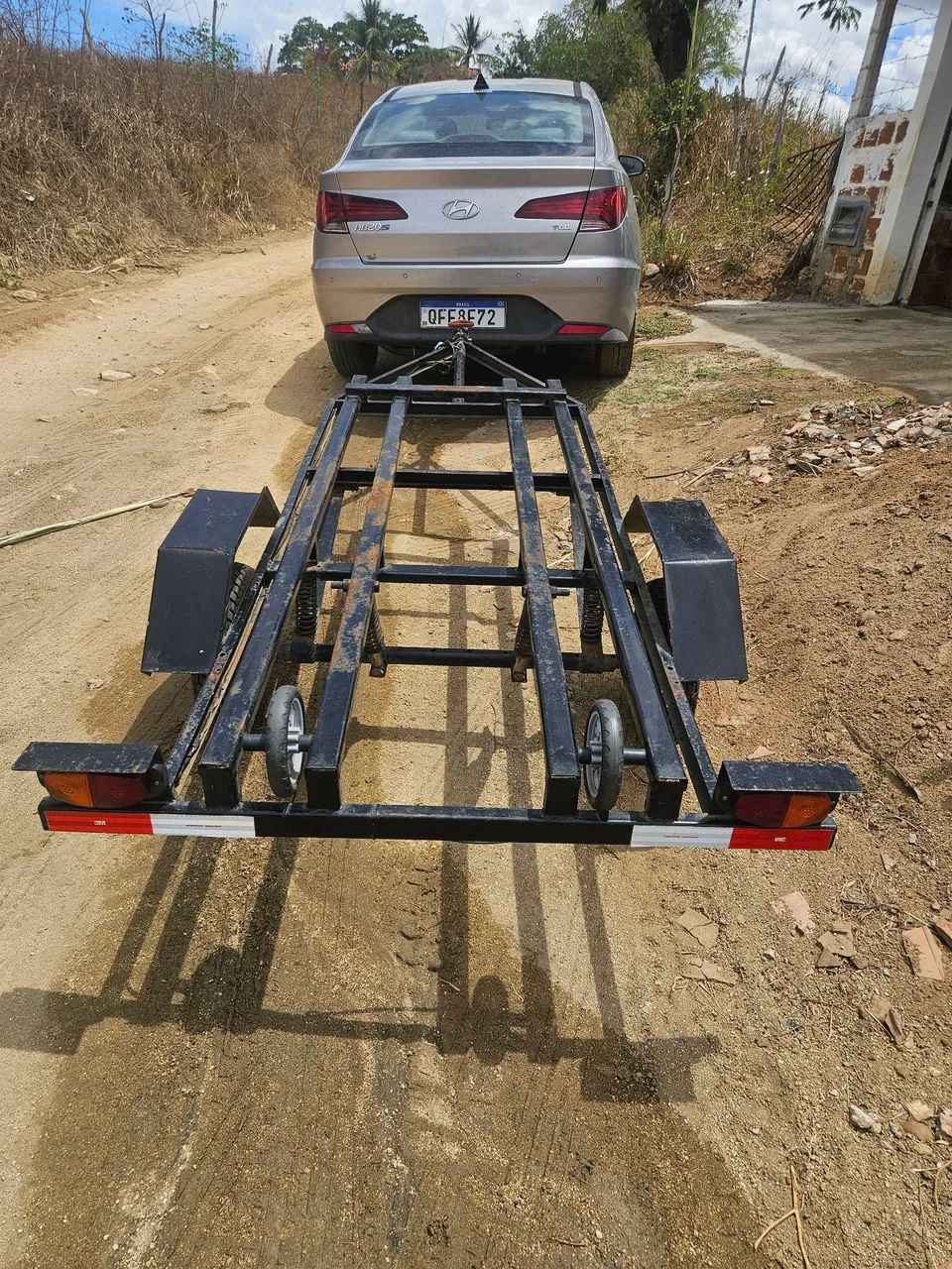 Carretinha reboque para caiaque jet ski