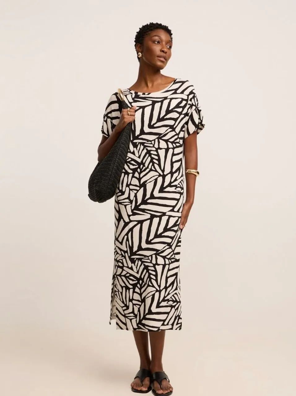 Vestido malha de viacose midi - Foto 4