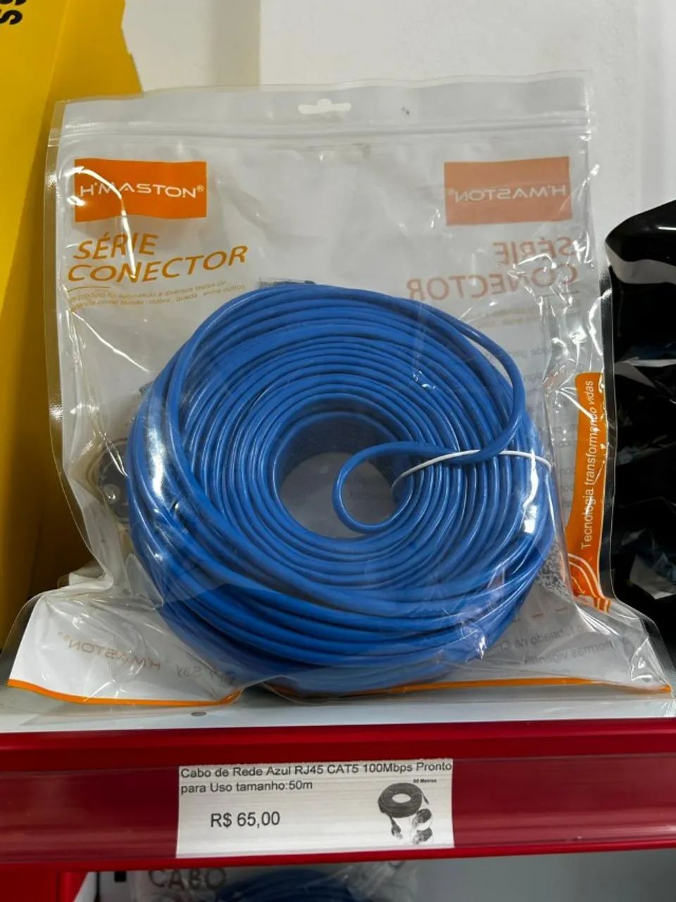 Cabo de rede RJ45 50 metros CAT5