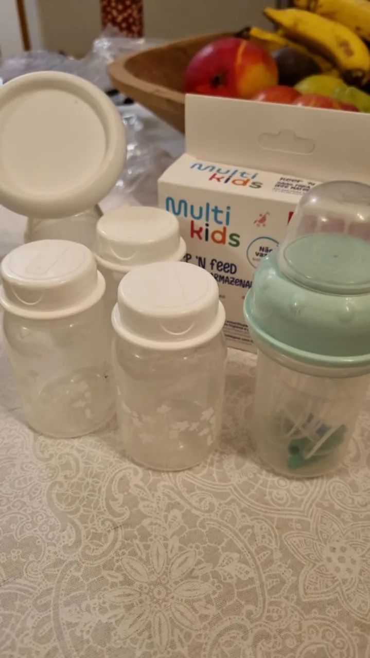 Coletor de leite lillo + mama Tutti + saco de armazenamento