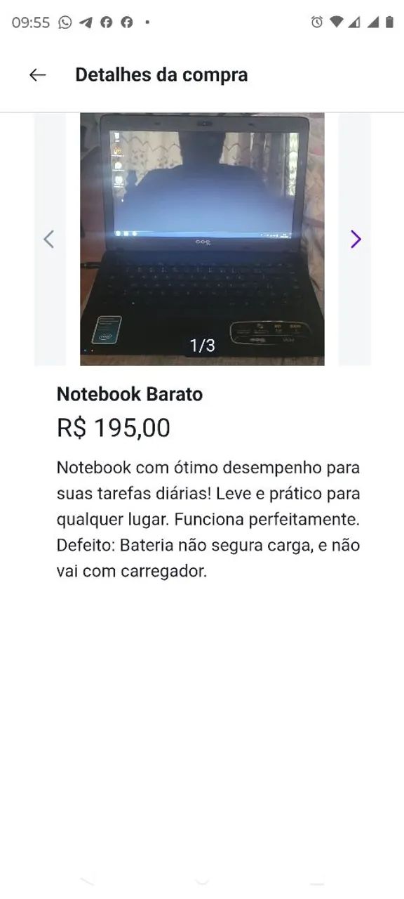 Notebook usado barato 