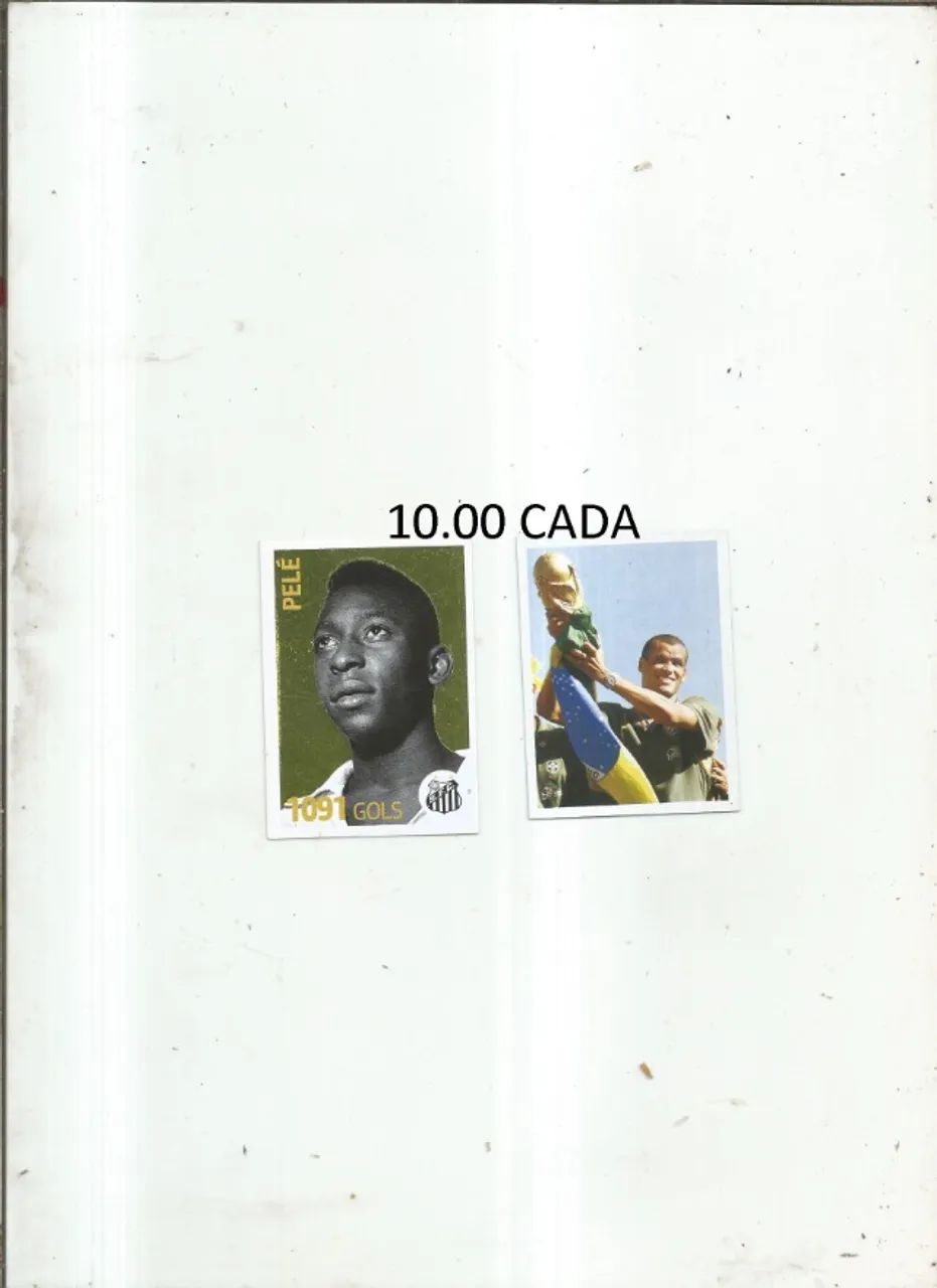 FIGURINHAS PELE E RIVALDO - 30.00