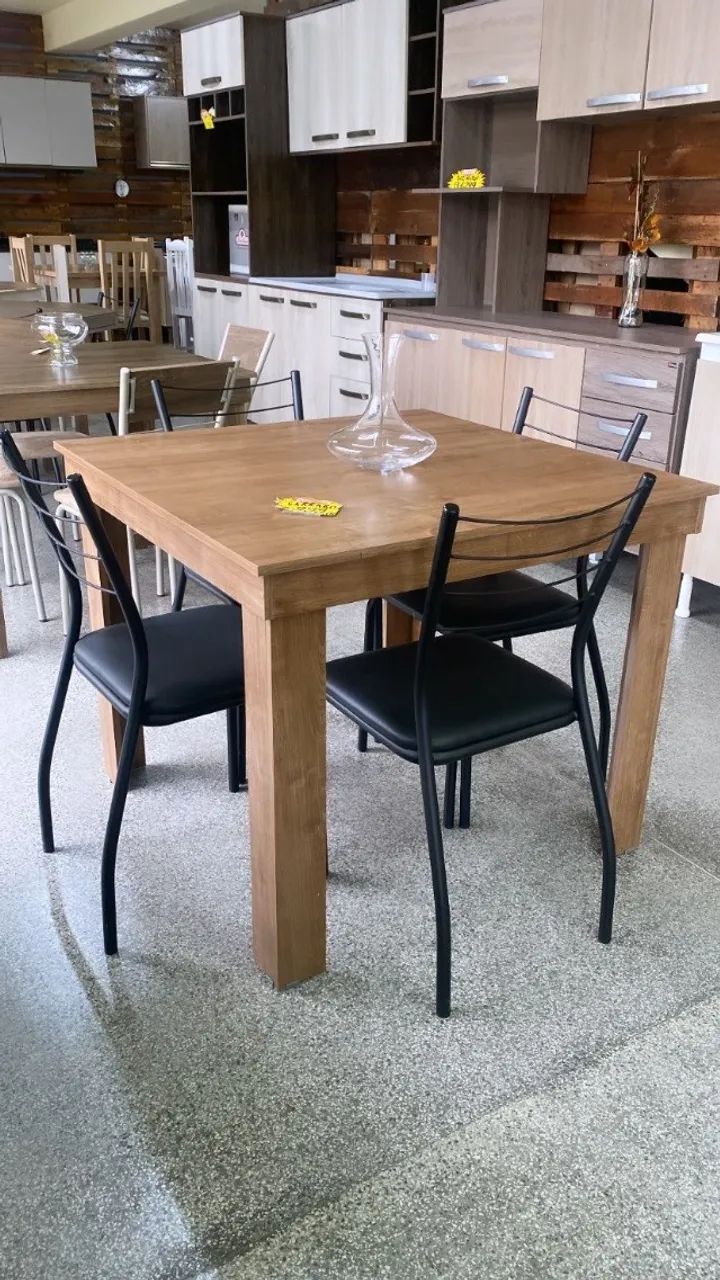 Mesa nova + cadeiras parcelamos no cartão - Foto 3