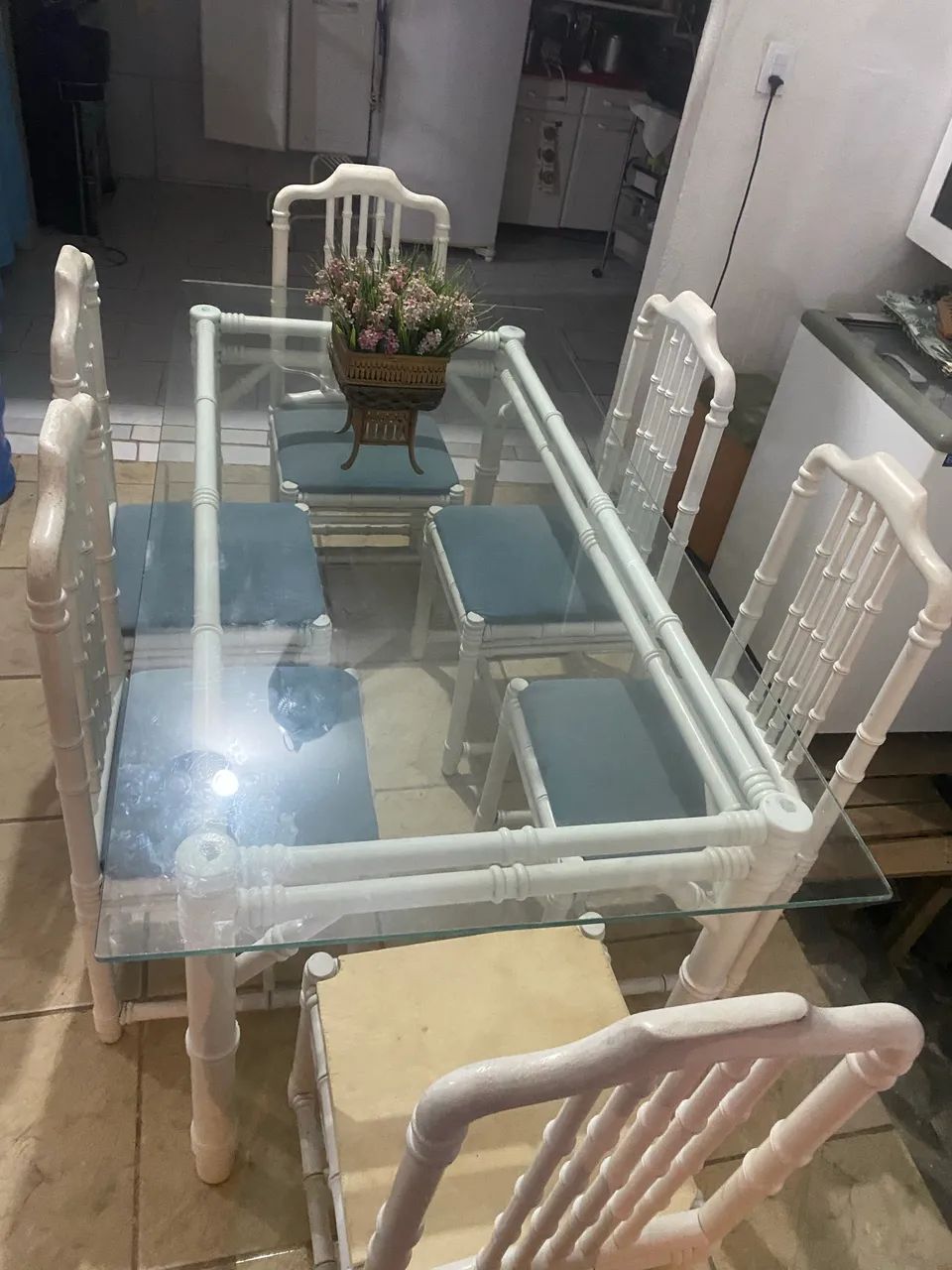 Mesa de jantar com cadeiras - 6 lugares  - Foto 3