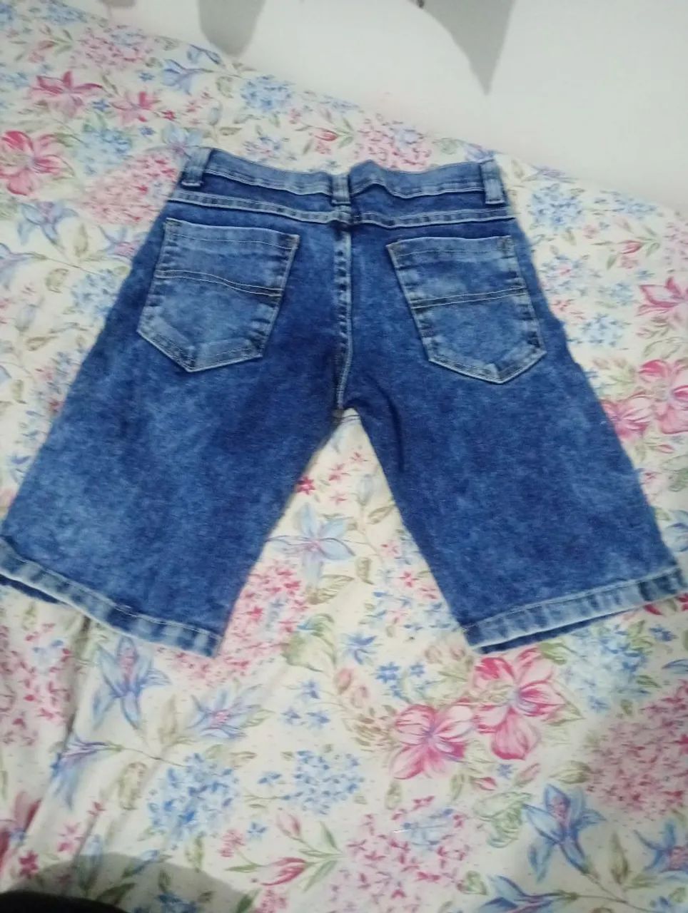 Bermuda jeans tamanho 10 - Foto 2