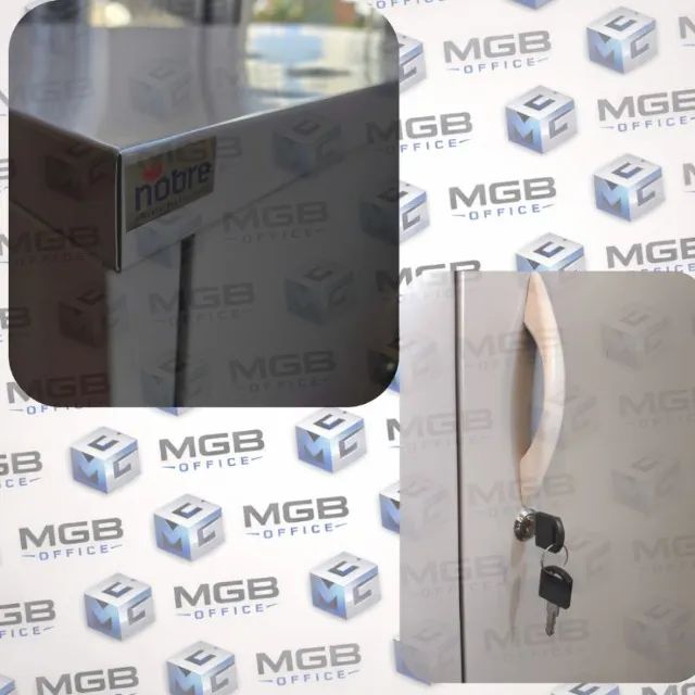 Armário Baixo de Aço com 2 Portas e 2 Prateleiras - 1,00x0,90x0,40cm - ENTREGAS EM ATÉ 24h - Foto 4