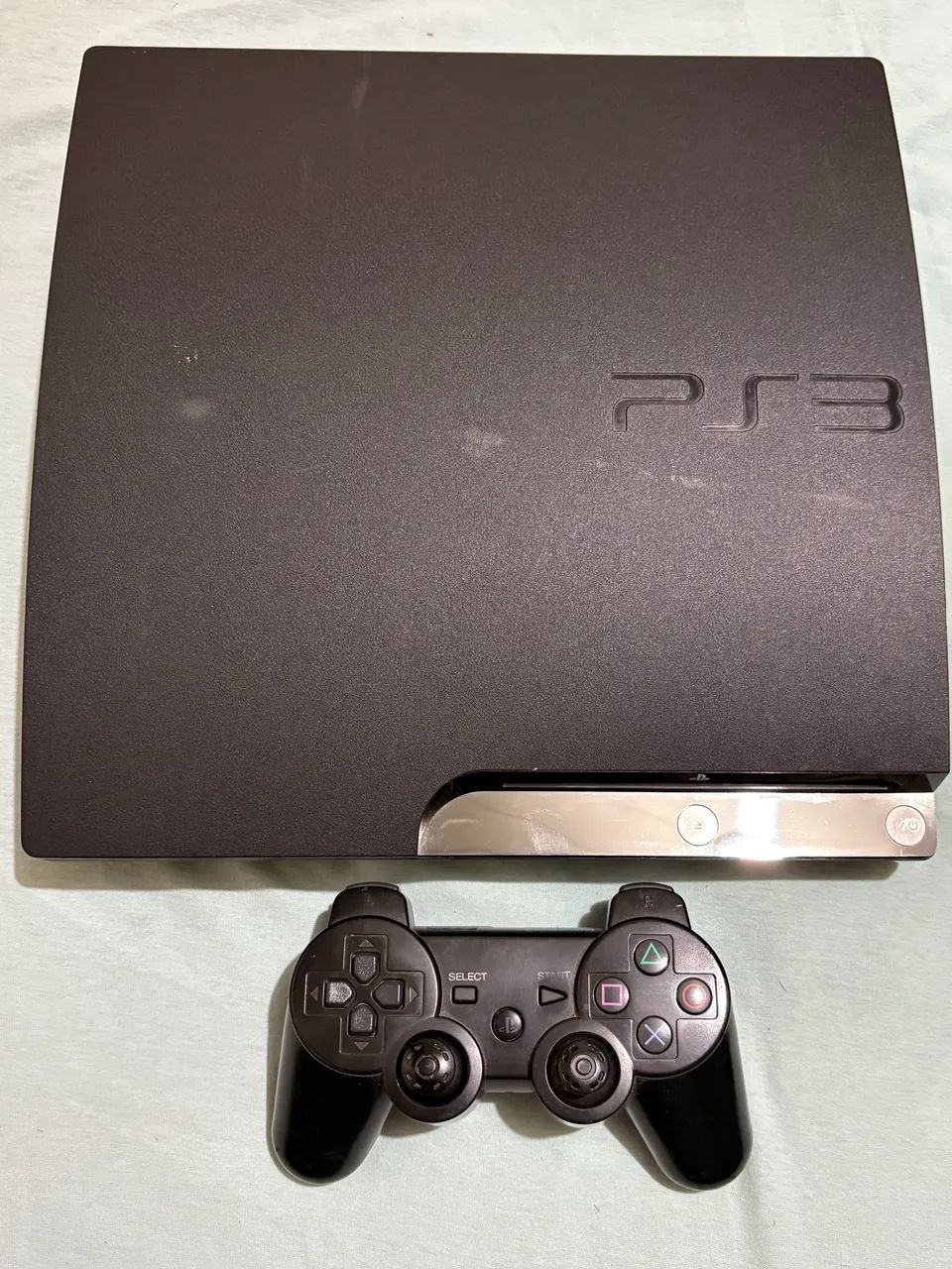PS3 bloqueado  com jogos e controle original  - Foto 2