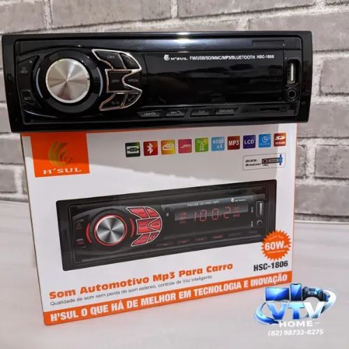 Som Para Carro Bluetooth Completo + Entrega Grátis 