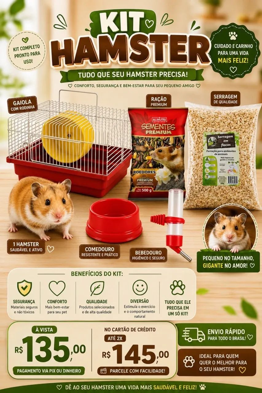Kit Hamster completo 