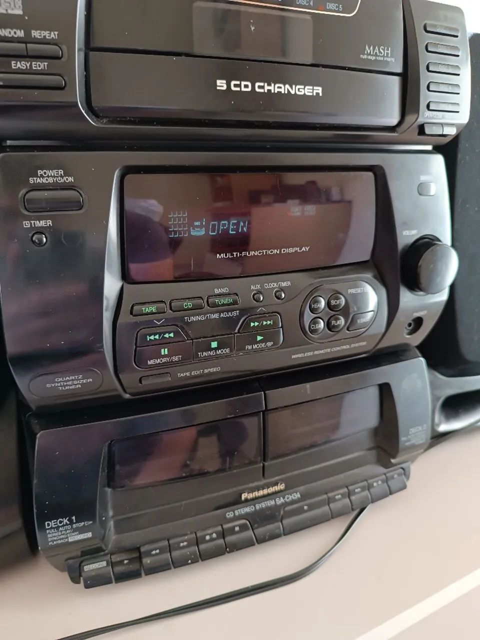 Minisystem Panasonic SA CH34 Funcionando  - Foto 5