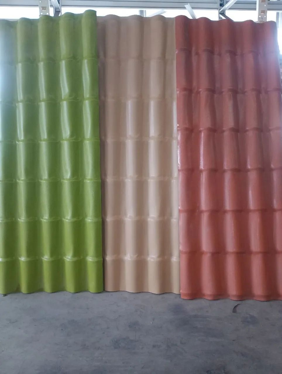 Telha PVC colônial de 2.30x88 e 5.25x88. Itec e precon 