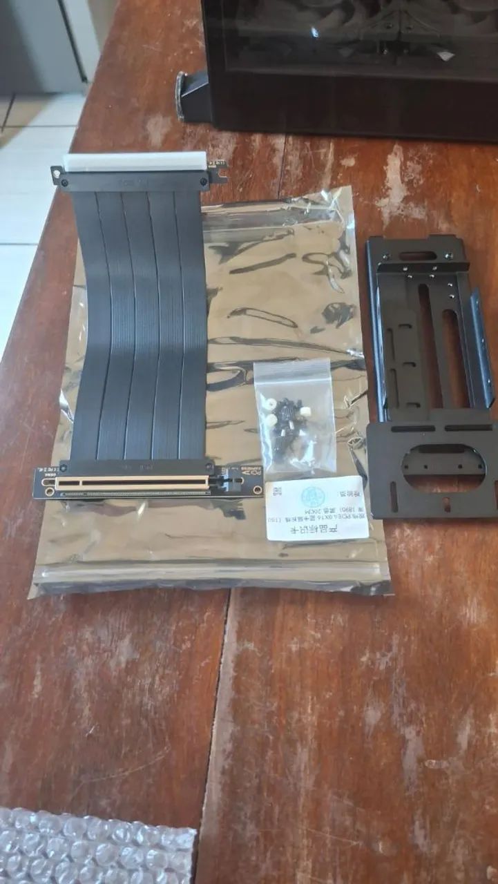 Suporte placa de vídeo vertical com cabo