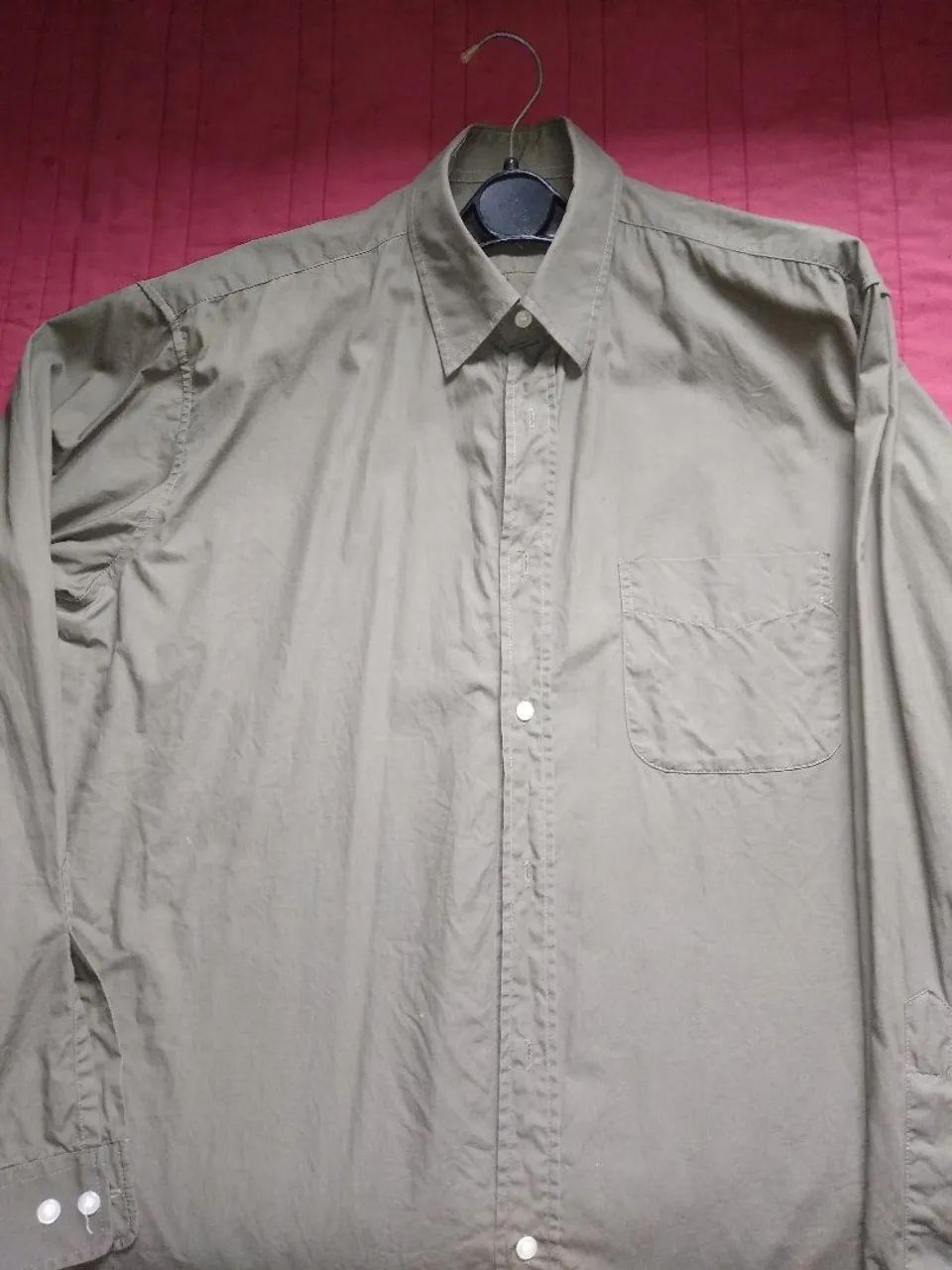 Camisa Polo Play verde exército semi nova