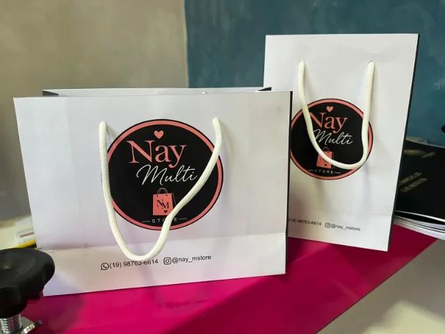 SACOLAS DE PAPEL PERSONALIZADAS COM A SUA LOGO! ? - Foto 3