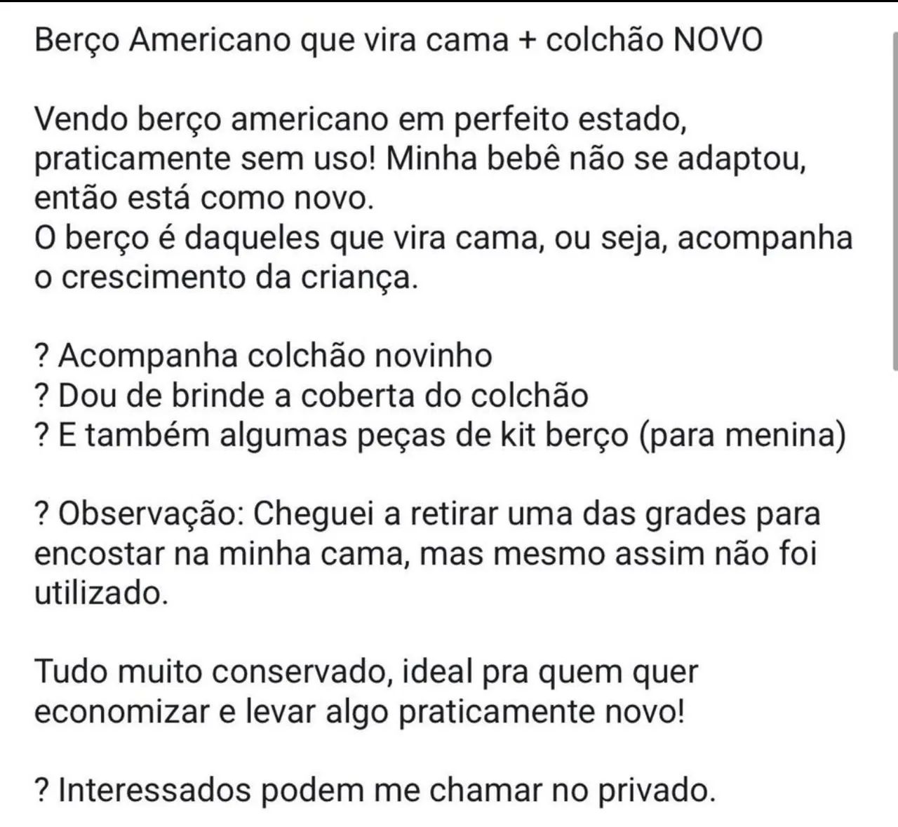 Berço americano com colchão  - Foto 3