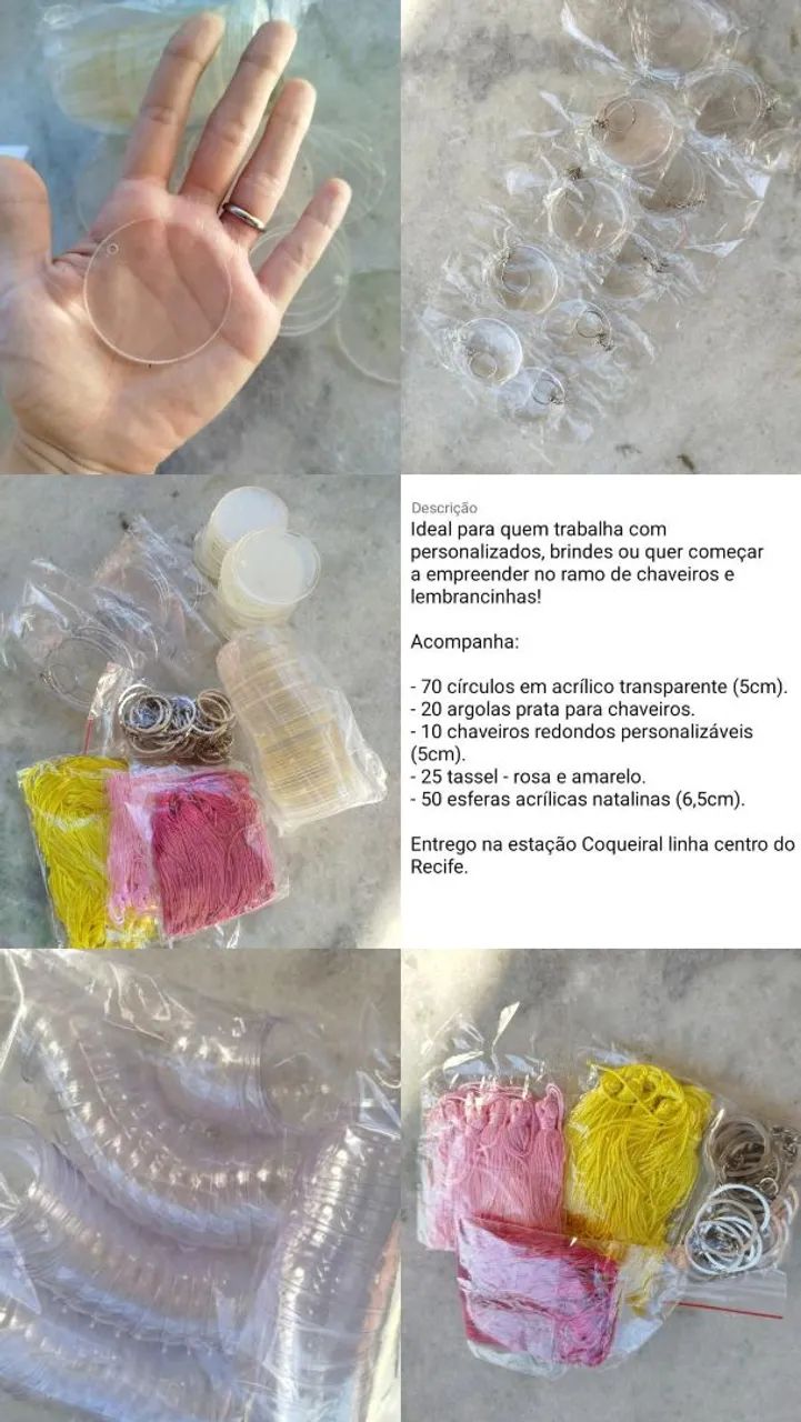 KIT PARA PAPELARIA E ARTESANATO (ACRÍLICO)