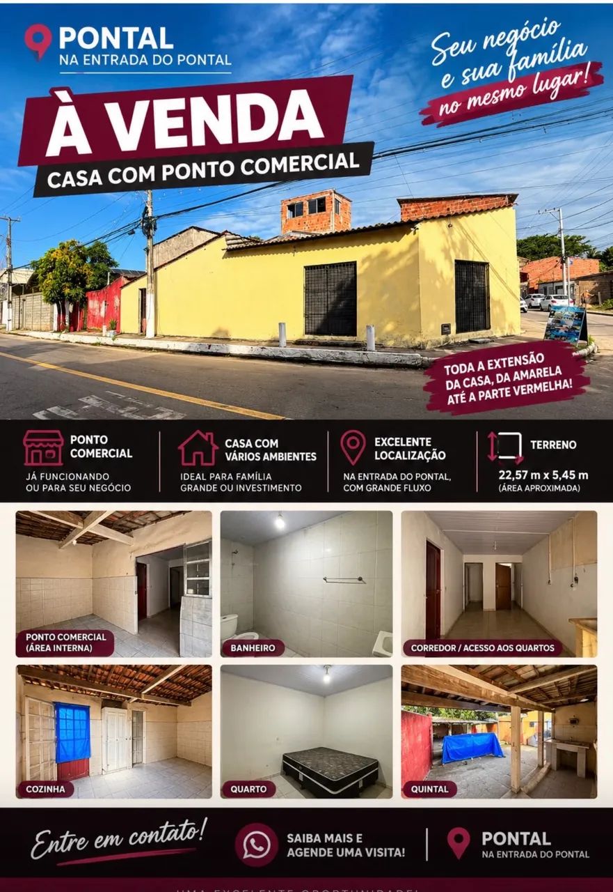  CASA COM PONTO COMERCIAL À VENDA ? PONTAL DA BARRA | MACEIÓ/AL