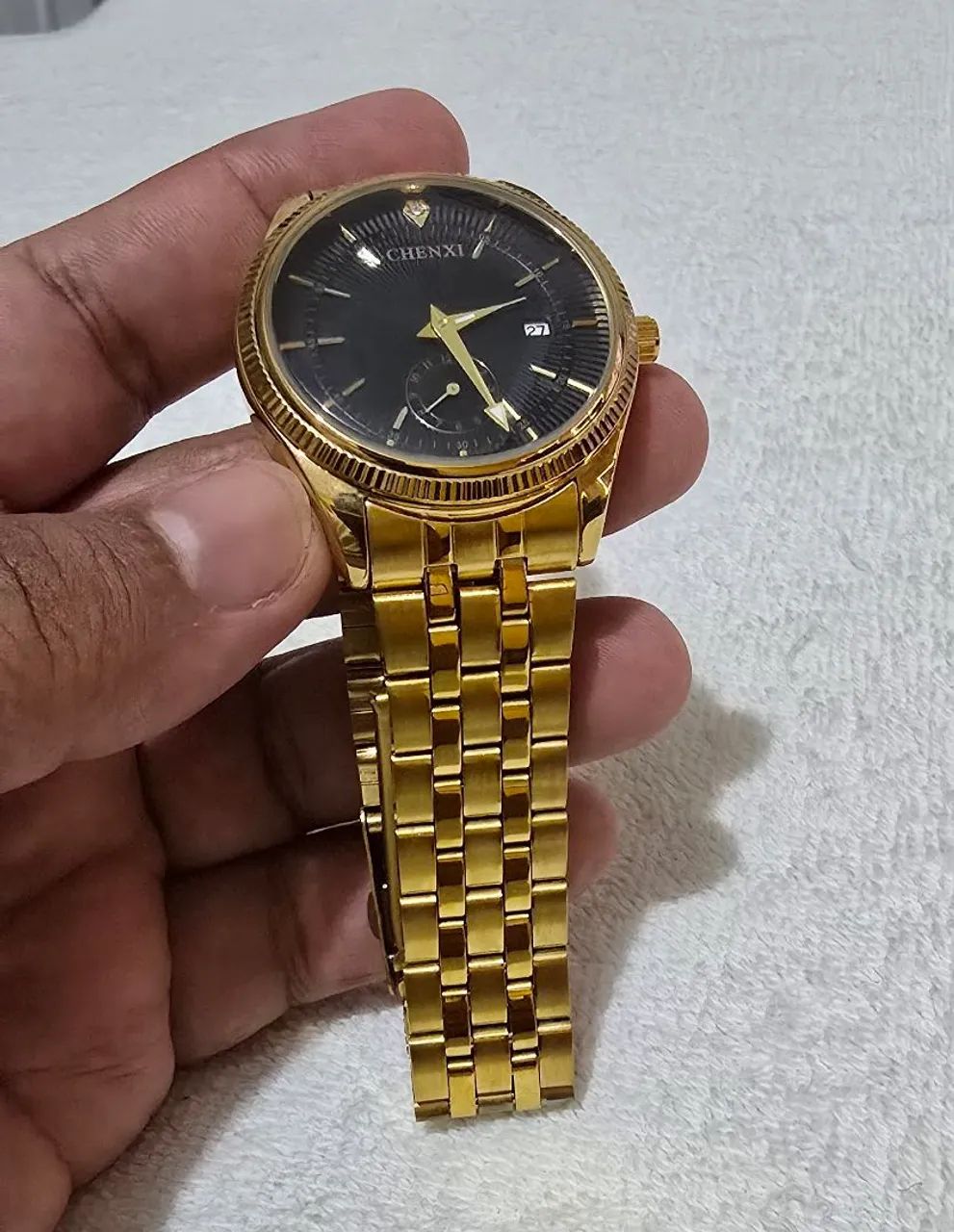 Relógio da Chenxi dourado original  - Foto 2