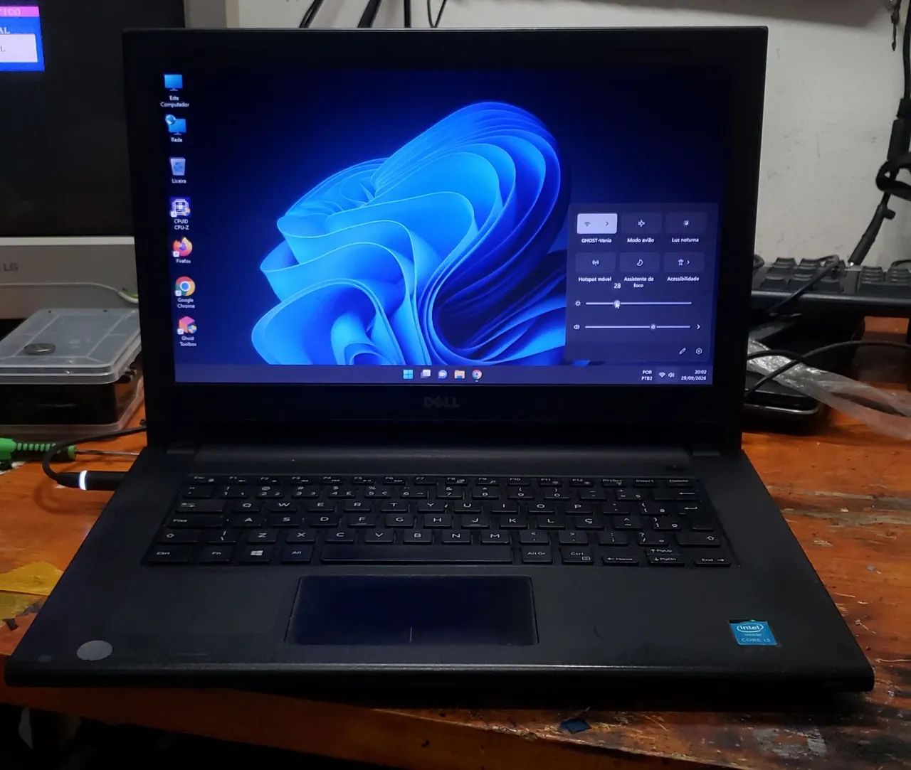Notebook Dell core i3, 4gb ram, 300gb win11,Office 2021