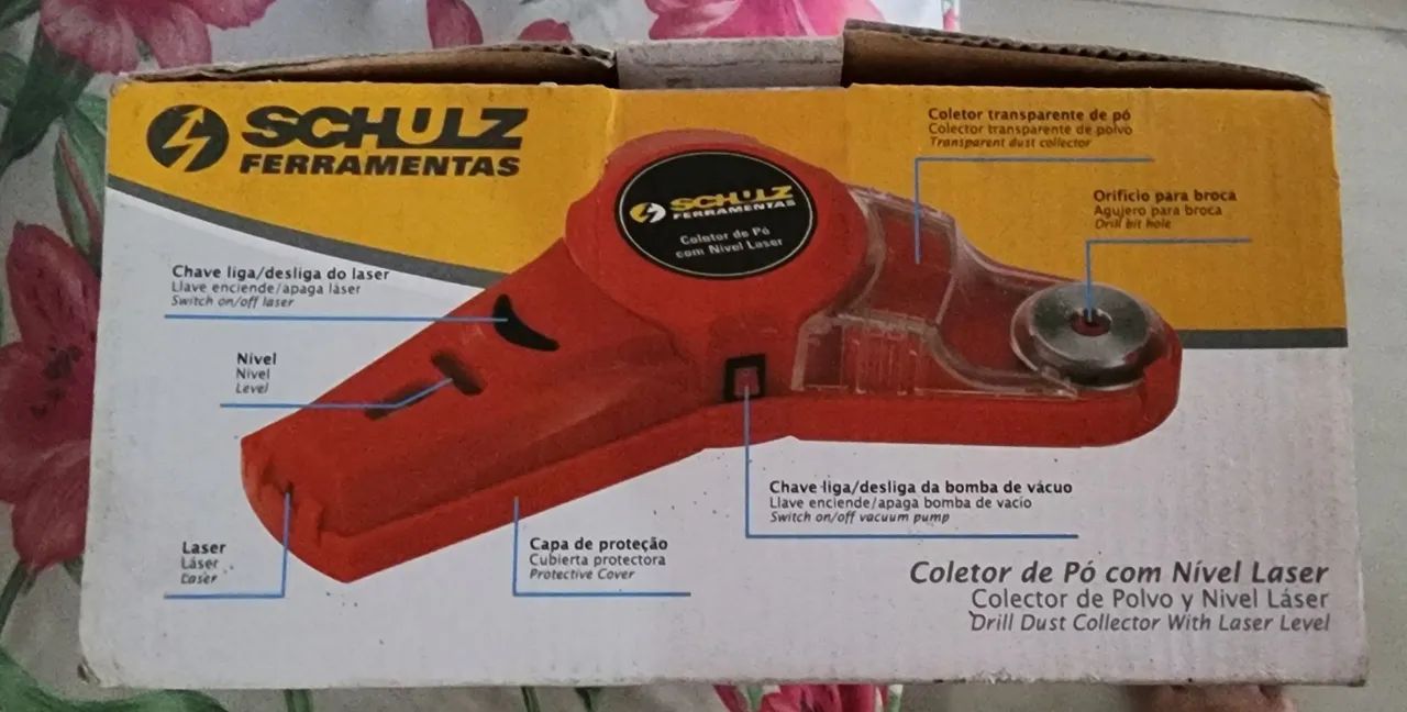 Coletor de Pó para furadeira com nível laser Schulz