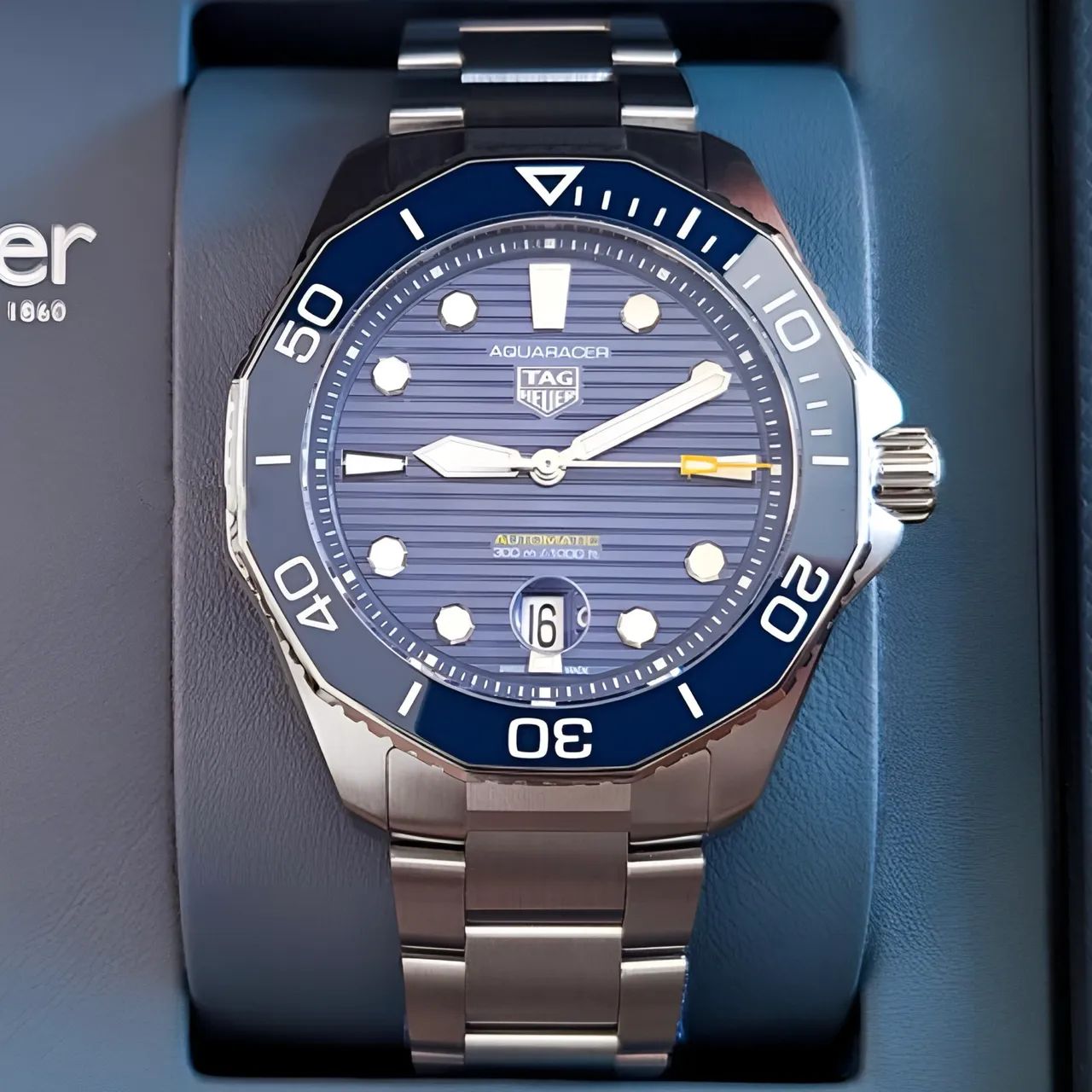 Relógio automático tag Heuer aquaracer azul  - Foto 2
