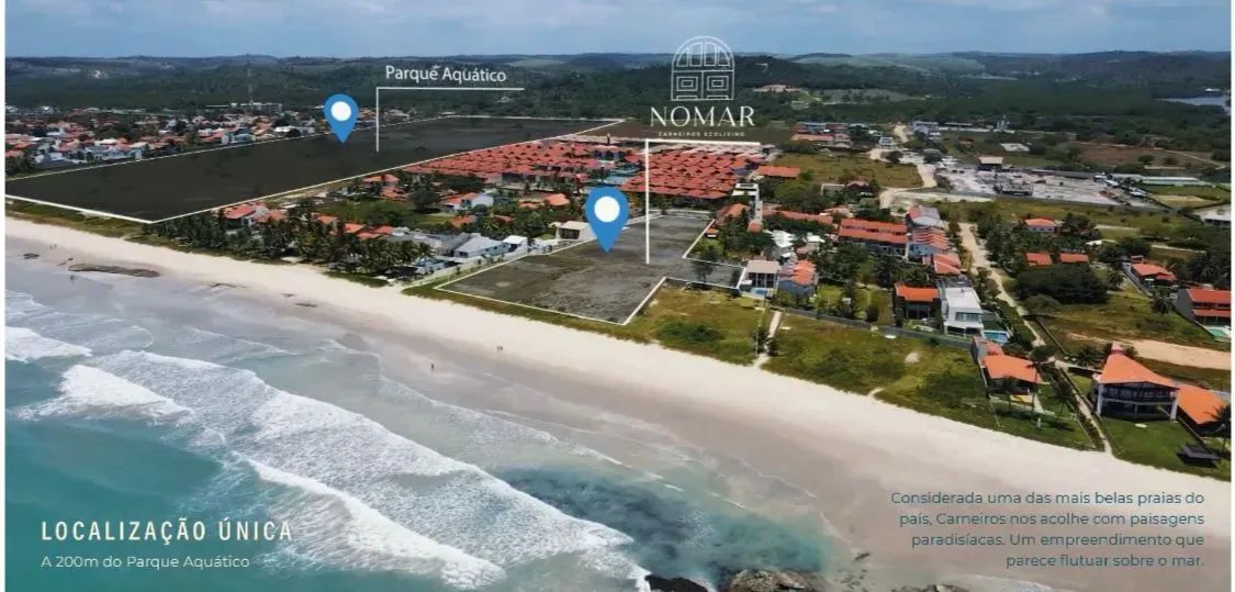 FLAT 36M2 QUARTO SEPARADO BEIRA MAR PRAIA DOS CARNEIROS - Foto 5