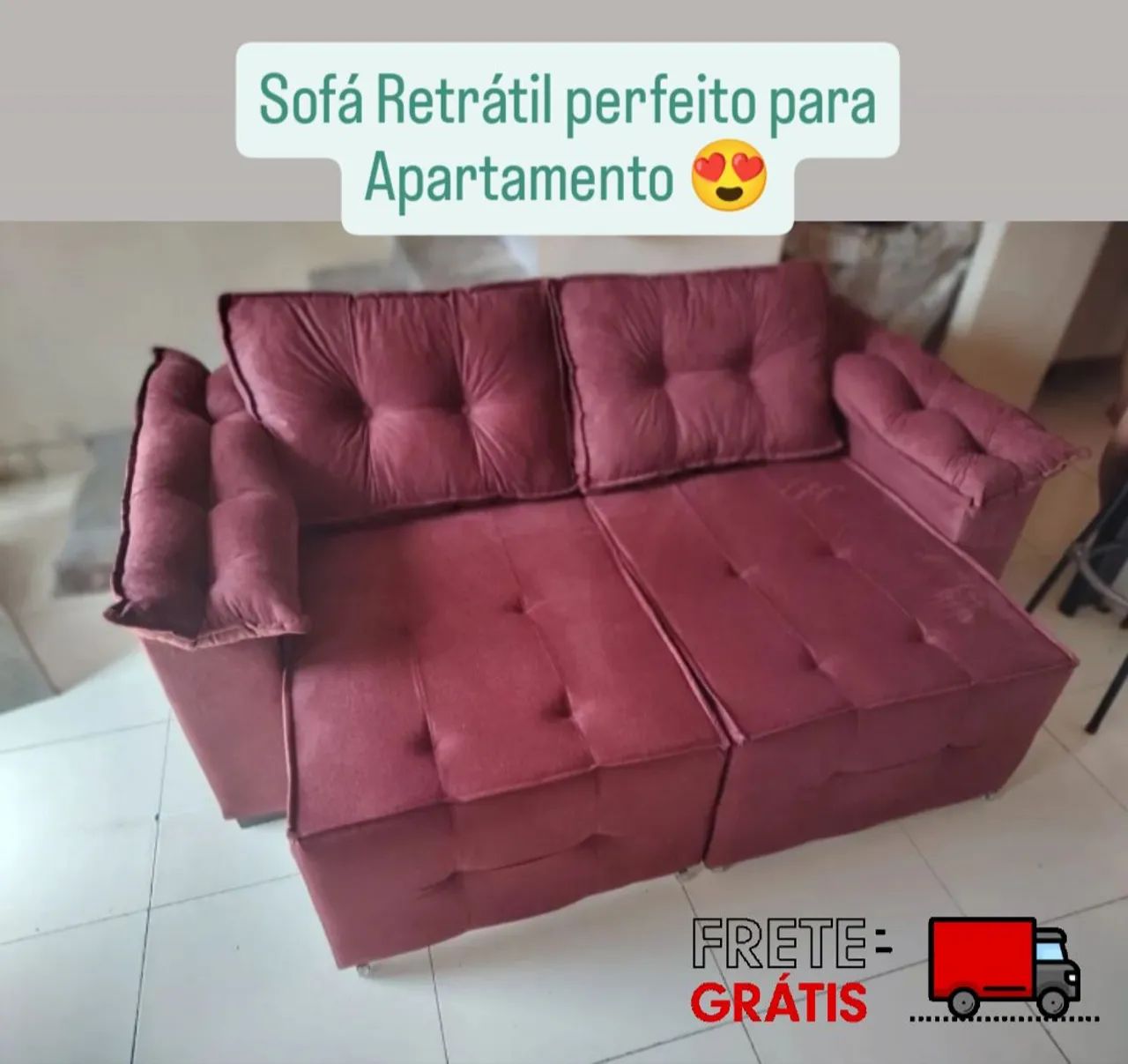 Belissimo Sofá Retrátil ideal para apartamento!!