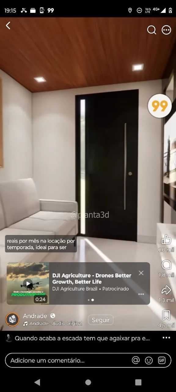 Aluguel de quartos em pensionato 
