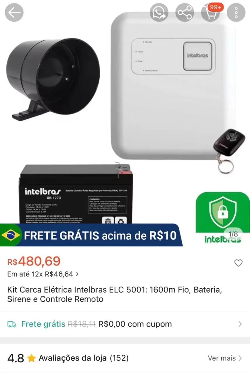Central de cerca intelbras  - Foto 2
