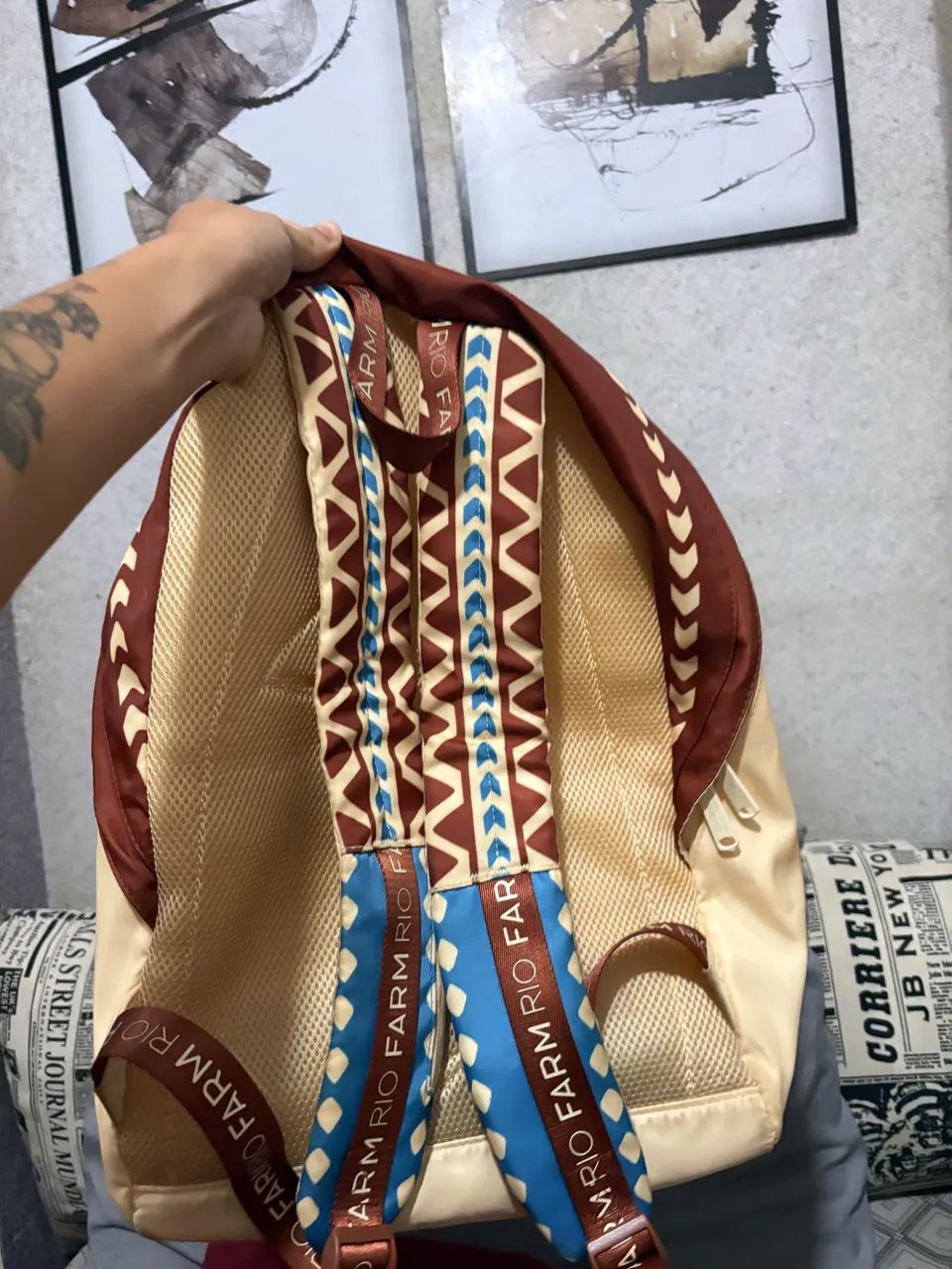 Mochila Farm xodó lenço solar - Foto 4