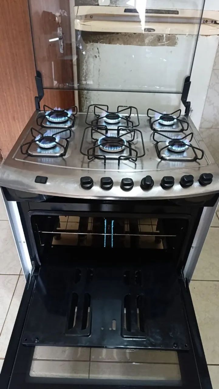 Fogão 6 bocas Brastemp... Automático!!! - Foto 4