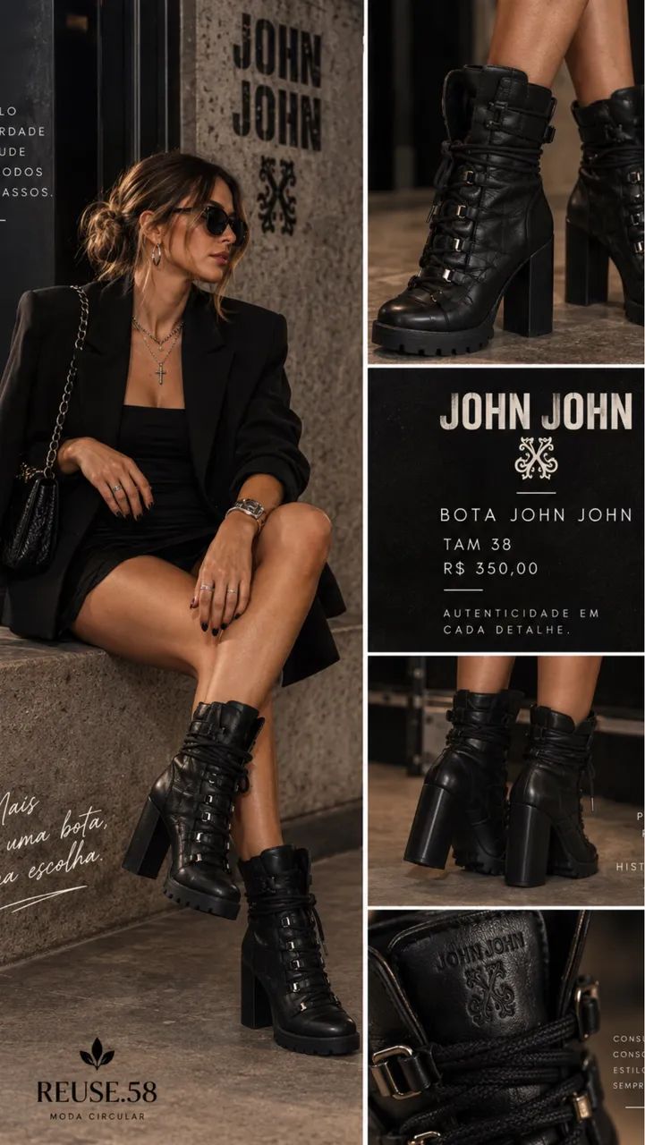 Bota / Coturno Jonh Jonh