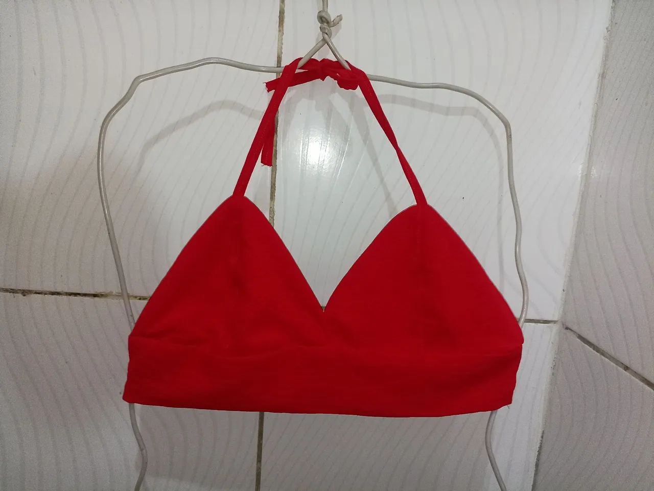 Top Vermelho Feminino M 