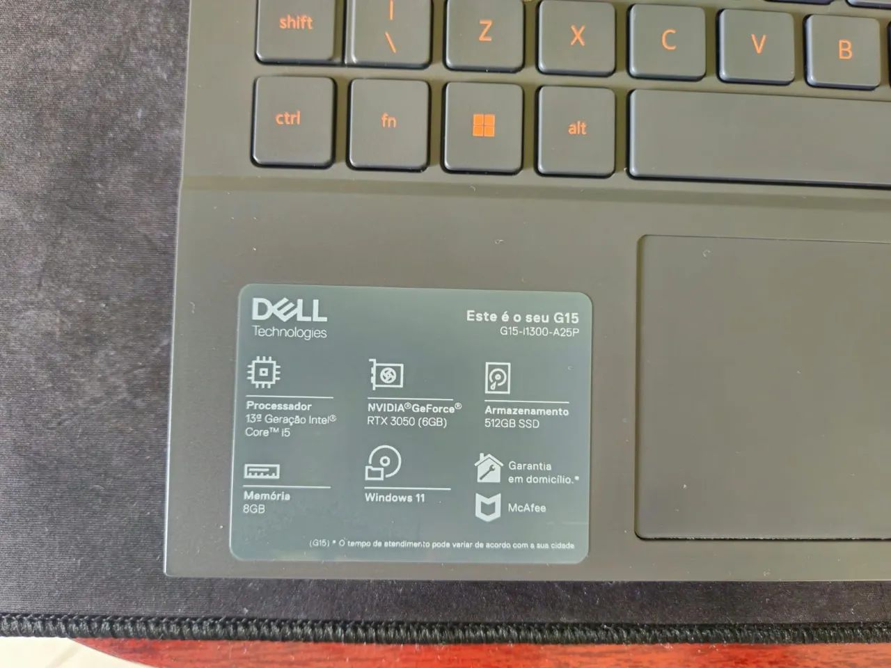 Notebook Gamer Dell G15 RTX3050 - Foto 2