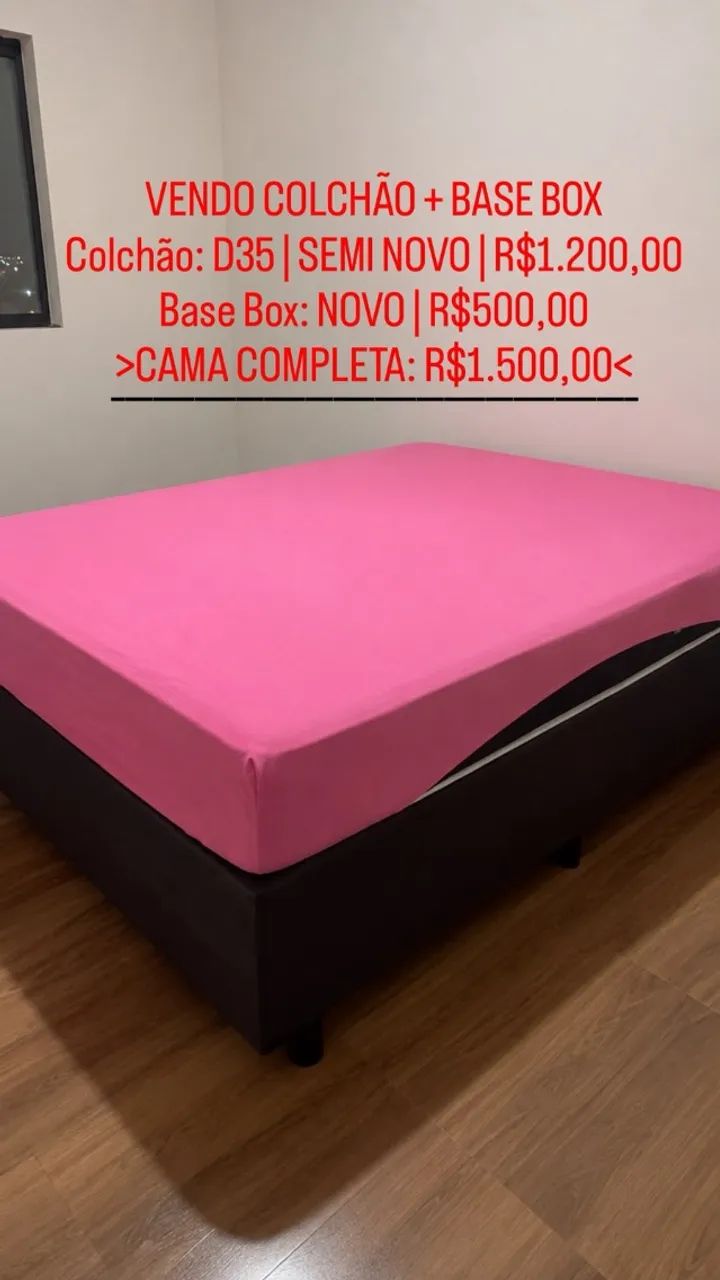 cama box + colchao