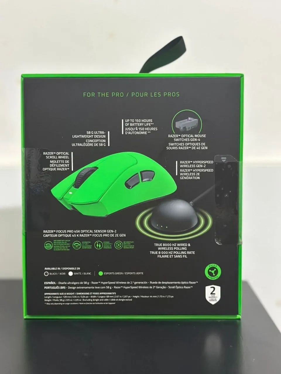 Mouse RAZER DeathAdder V4 PRO Green Edition442876301169797121