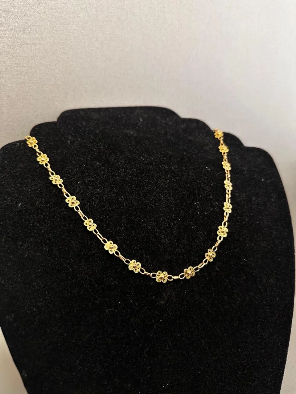 Corrente e Pulseira Flor Maciço de ouro 18k procedência garantia eterna - Foto 2