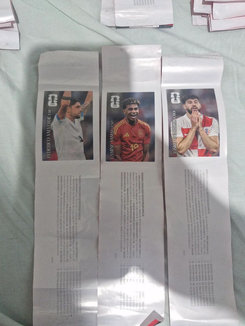 Kit 3 figurinhas da copa do mundo 2026 coca cola