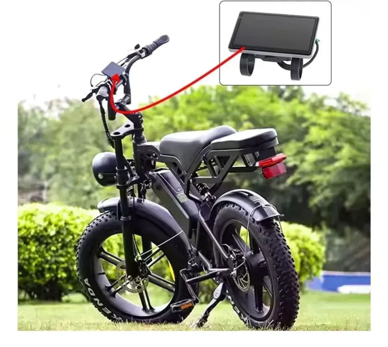 Display LCD para Bicicleta Elétrica 48V M9HT-48V25H/EU + Comando - Foto 3